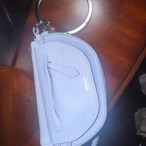 Burberry Pastel Blue Wristlet Clutch